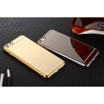 Wholesale iPhone 7 Plus Mirror Shiny Hybrid Case (Champagne Gold)